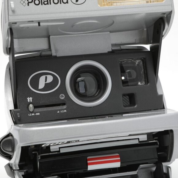 Vintage Polaroid P600 Instant Film Camera | Retro Party  Silver Old School - Picture 5 of 11